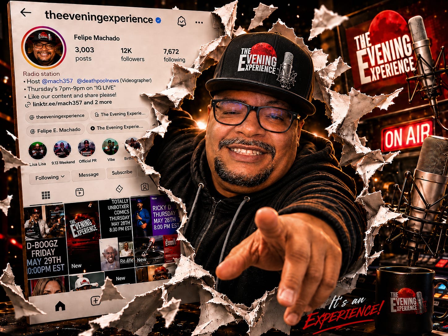 Felipe Machado — Host of The Evening Experience